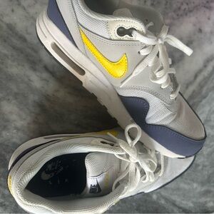 Air Max 1, navy blue,yellow, white